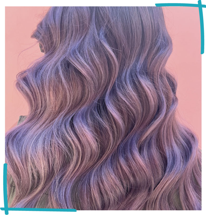 lily hair from behind made by Bruna Viola hair colorist