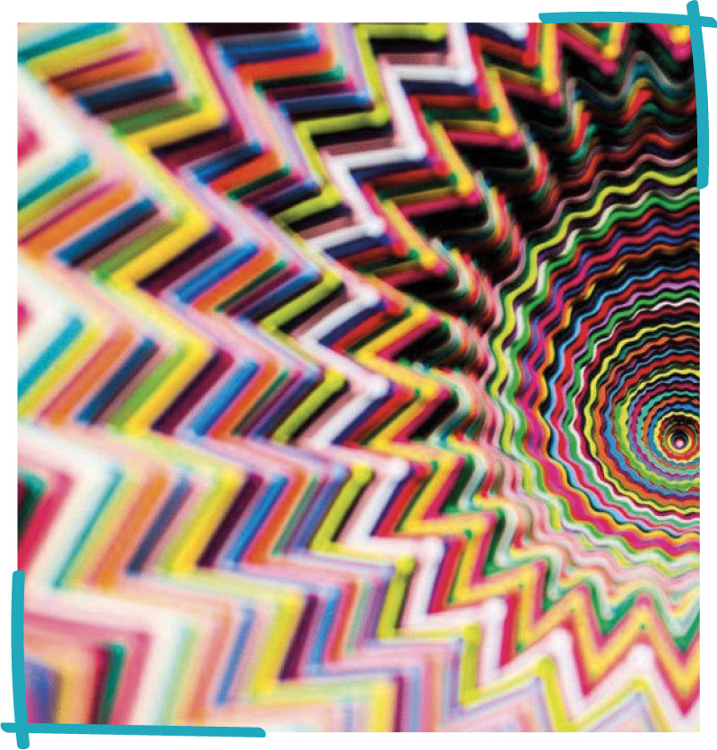 spiral of colors for the Bruna Viola hair colorist site