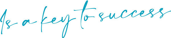 typewriting of the sentence "Is a key to success" for the Bruna Viola hair colorist site